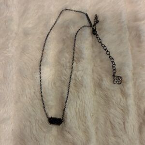Kendra Scott Black Druzy Pendant Necklace - Women Jewelry